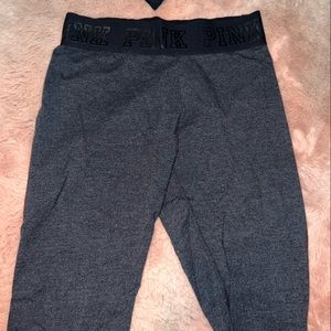 PINK charcoal 7/8 leggings